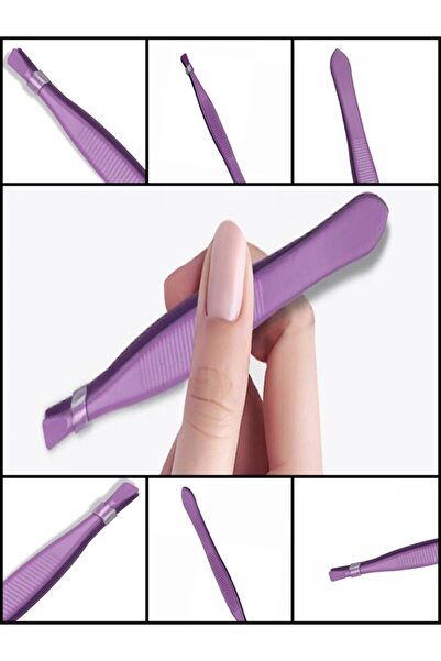 Uniquem Purple Akustik Cımbız Düz ve İnce Uçlu Detay Cımbız Tüy Kıl Kök Cımbızı XLC521