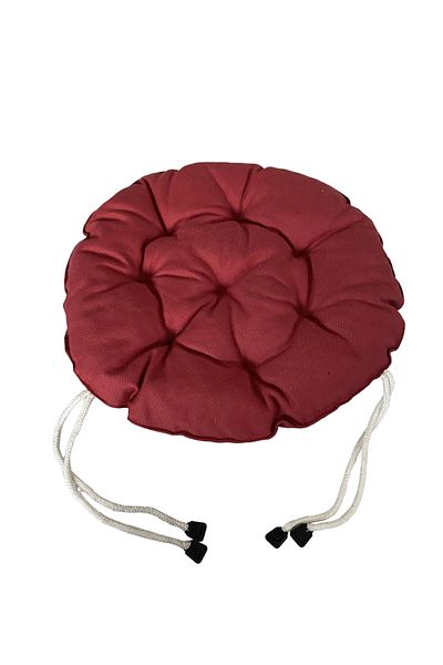 SIFIR312 6 PCS 40X40 Cm Round Stool Cushion - Chair Cushion - Pouf Cushion