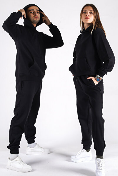 NAKRUF Σετ φόρμας Oversize με κουκούλα Unisex με τσέπη καγκουρό