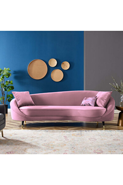 EMBA LUXURY Lucca Fasulya kanepe 3lü koltuk