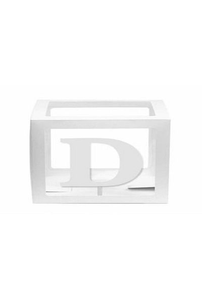 DÜVENCİ TİCARET Transparent White Balloon Box with Letters