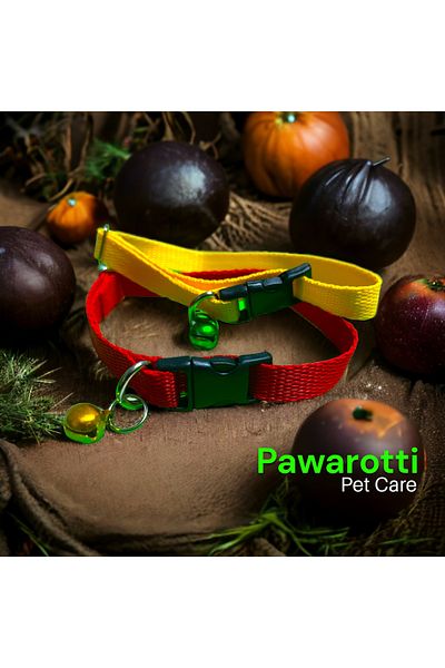 pawarotti Cat Collar, Small Breed Dog Collar, Stylish Design