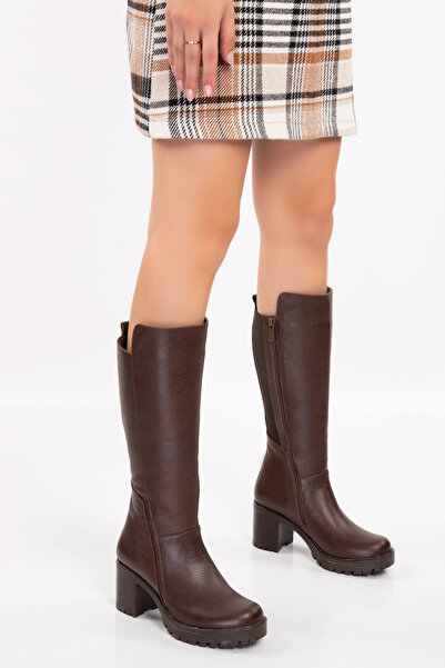 Elile Shoes Kadın Hakiki Deri Çizme