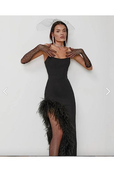 Hayalperest boncuk Mănuși lungi cu pietre pentru petrecere și costum