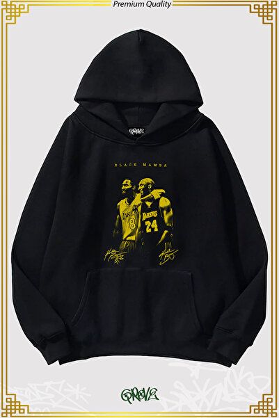 Grove Fashion سويت شيرت بقلنسوة كبير الحجم من Black Mamba بثلاثة خيوط