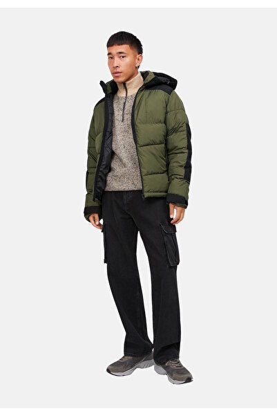 Jack & Jones Jacke Otis Puffer στοιβαγμένο με κουκούλα και κορδόνι