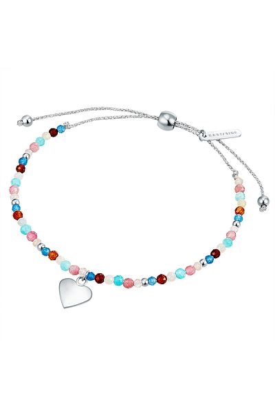 eastside Edelstahlarmband Armband Edelstahl Textil (silber)