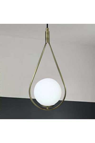 Bamyum Hängelampe Vintage Glas Metall Hängelampe &amp; Deckenlampe Hängependelleuchte