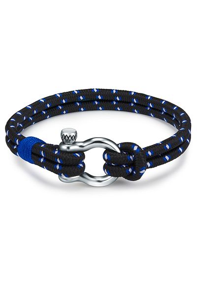 True Rebels Textilarmband Armband Edelstahl