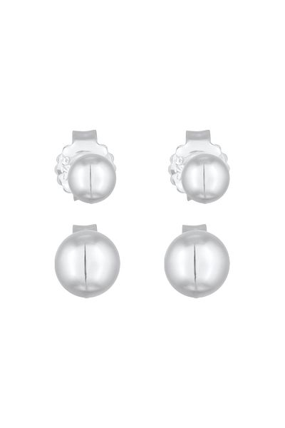ELLI Ohrringe Kugel Ohrstecker 2er Set 925 Silber