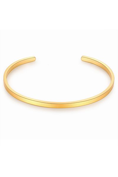 True Rebels Edelstahlarmband Armreif Edelstahl gelbgold