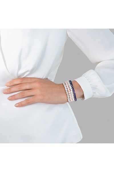 Valero Pearls Modeschmuckset 3er Set – Süßwasser Zuchtperlen, mehrfarbiger Armbänder