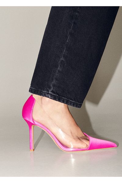 MANGO Woman Γυναικείο Φούξια Sneaker