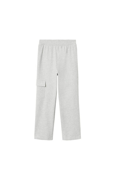 MANGO Kids Girl's Light Gray Trousers