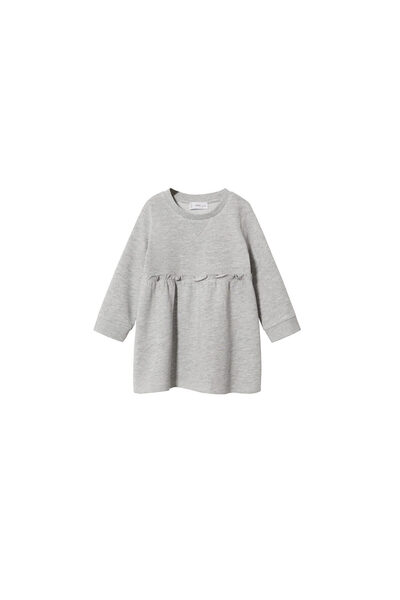 MANGO Baby Kız Bebek Metal Grisi Elbise