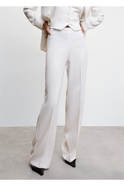 MANGO Woman Kadın Natürel Pantolon