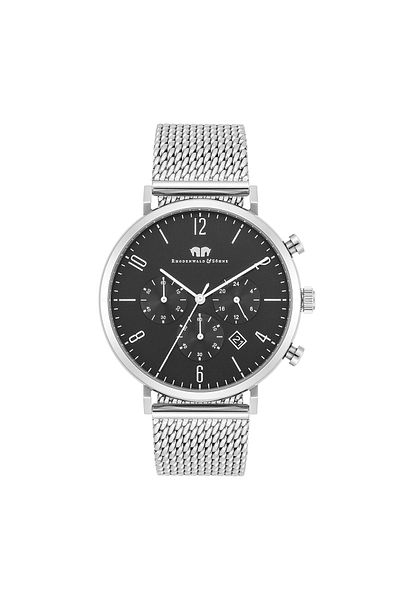 Rhodenwald & Söhne Chronograph Herren Chronograph silber Edelstahl silber