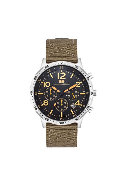 Rhodenwald & Söhne Chronograph Herren Chronograph silber Nylon grün