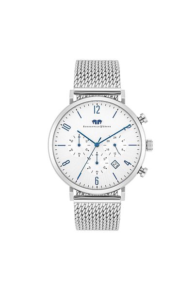 Rhodenwald & Söhne Chronograph Herren Chronograph silber Edelstahl silber