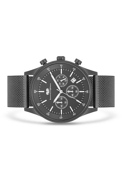 Rhodenwald & Söhne Chronograph Herren Chronograph grau Edelstahl grau