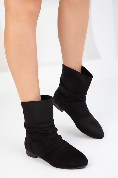 SOHO Black Suede Women's Boots & Booties 18602