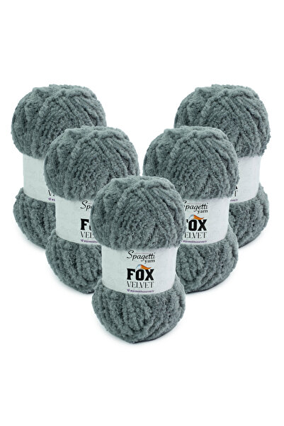 Spagettiyarn Fox Velvet 5'li Füme Kadife El Örgü İpliği