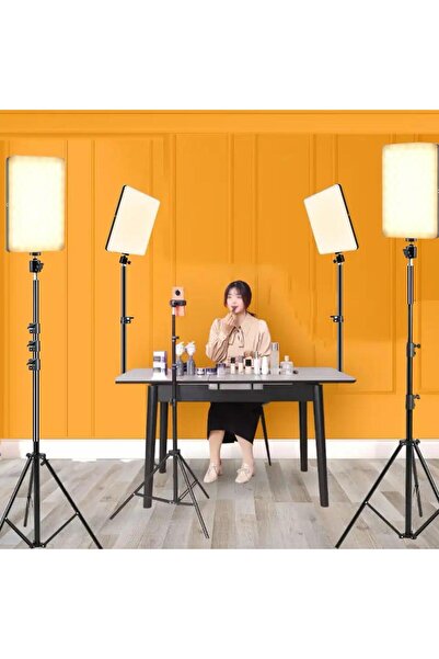 SMAYLİNG Profesyonel Fotoğraf Ve Video Için Çekim Işığı Ring Lıght Stüdyo 10 Inç +2,1 Metre Gölgesiz Lüx