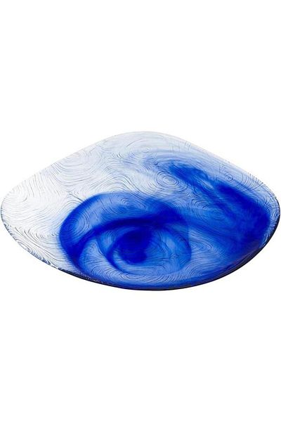 Paşabahçe Set of 6 10641 Linden Batik Blue 19 Cm Cake Plates