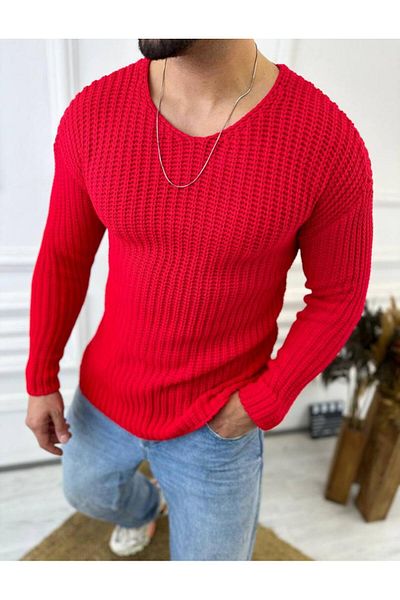 elkumoda Sweater Oversize Knitwear Loose Cut Loose Sweater