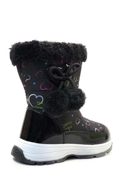 pepino 1555 Κοριτσίστικες μαύρες μπότες χιονιού προσχολικής ηλικίας