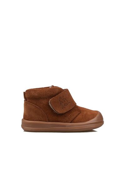 m2s Tan Cace Genuine Leather Baby Orthopedic Boots