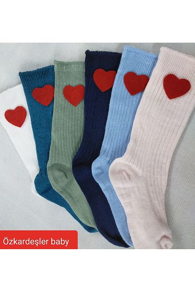 ÖZKARDEŞLER BABY Бебешки и детски чорапи до коляното с подплата, 6 броя