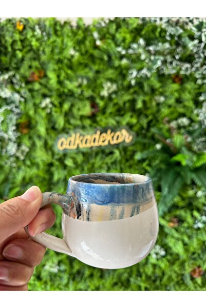 odka Ceramic Mug Handmade special patterned cup gift