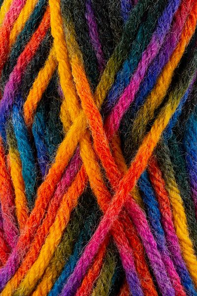 SENSY Roving Hand Knitting Twine Multi Πολύχρωμο Twine Weft Beanie Twine Πουλόβερ Poncho Twine Cardigan Μάλλινο Twine Campfire