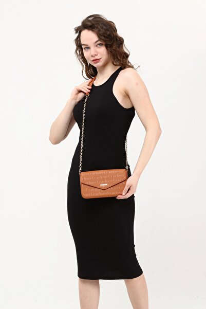 Cacharel Crossbody Messenger Bag with Chain Strap