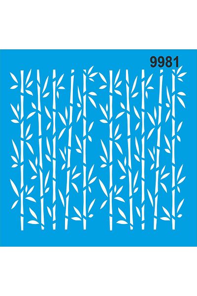 StencilSepeti Bambular - Stencil Painting Template 50x50 No Refund!