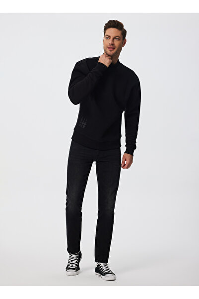 Lee Cooper O Neck White Men's Sweatshirt 241 LCM241023 KONEL WHITE