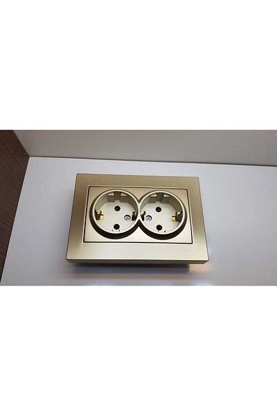 ELBİ DOUBLE RECESSED MOUNTED SOCKET ELBİ BRAND TITANTUM COLOR
