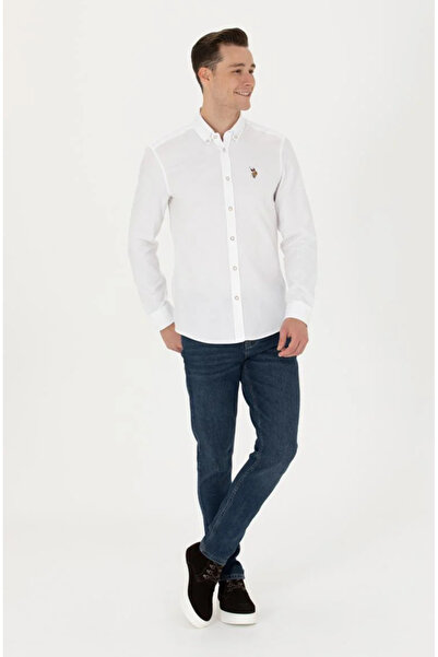 U.S. Polo Assn. U.S. Polo Assn. Erkek Uzun Kollu Basic Gömlek G081SZ004.000.1672499 TEKSPOR GİYİM