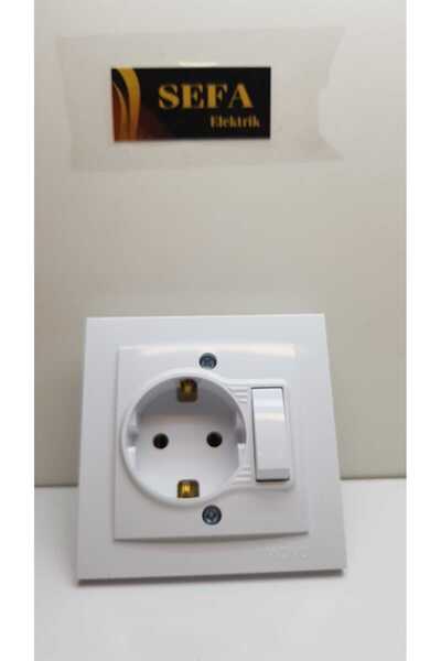 MONO ANAHTARLI TOPRAKLI MOBİLYA PRİZİ MONO MARKA