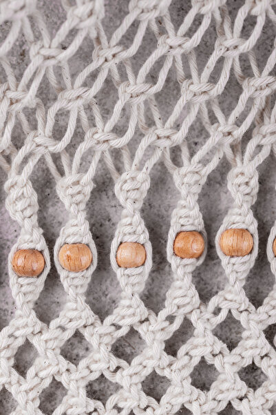 Bevella Macrame Cord Tek Büküm Taranabilir makrome ipi 3mm 4 Adet 250 gr Açık Gri