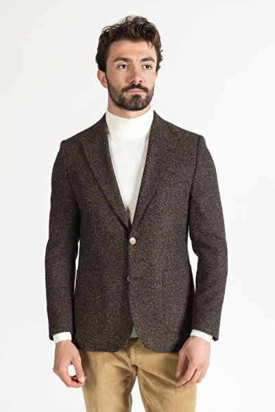 AEK FIORE Erkek Kahverengi Yün Ceket