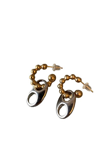 My love butik Gold Detaylı Küpe Takı