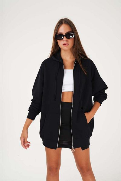 citycenterfashion Jachetă de hanorac oversize cu glugă cty-abr-8682