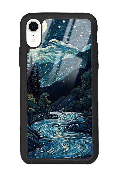 Spoyi iPhone Xr Night Tasarımlı Glossy Telefon Kılıfı