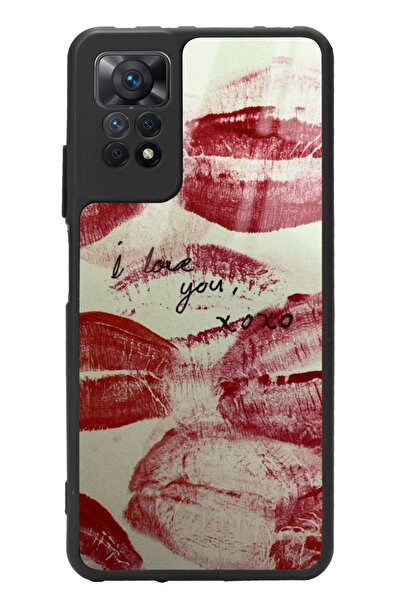 Spoyi Xiaomi Redmi Note 11 Pro I Love You Tasarımlı Glossy Telefon Kılıfı