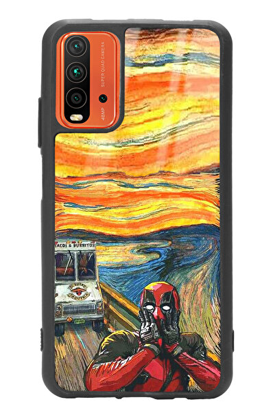 Spoyi Xiaomi Redmi 9T Deedpool Tasarımlı Glossy Telefon Kılıfı