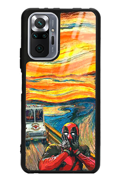 Spoyi Xiaomi Redmi Note 10 Pro Deedpool Tasarımlı Glossy Telefon Kılıfı