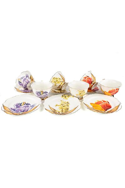 Mikasa Moor Floral 6-Piece Teacup Set 200cc