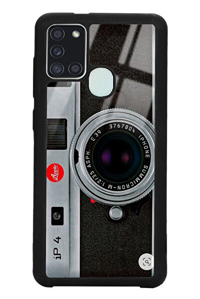 Spoyi Samsung A21s Lens Tasarımlı Glossy Telefon Kılıfı